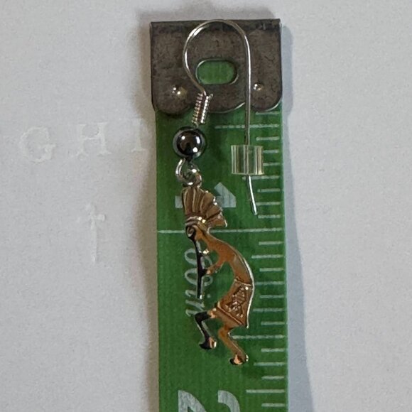 Kokopelli Native American Made Earrings - Picture 5 of 5